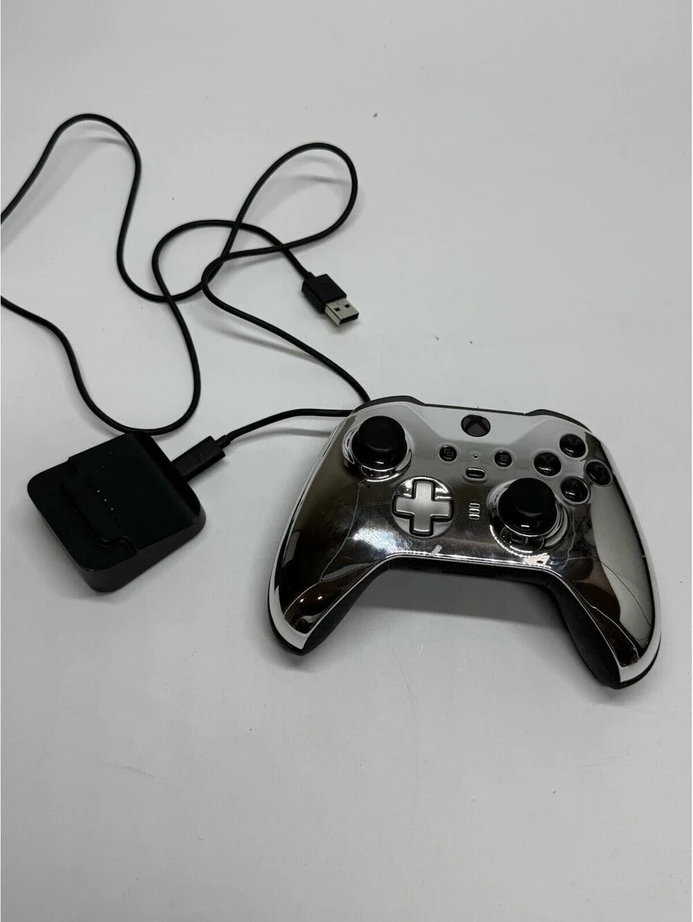 Custom Mirror Chrome Xbox Elite Series 2 Controller w/ Case Paddles No Drift